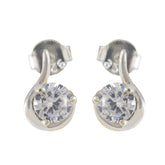 Cubic-Zirconia-American-Lourdess-multiple-Stud-White-92.5-Silver-Earring