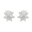 Cubic-Zirconia-American-Clara-Solitaire-Stud-White-925-Silver-Earring