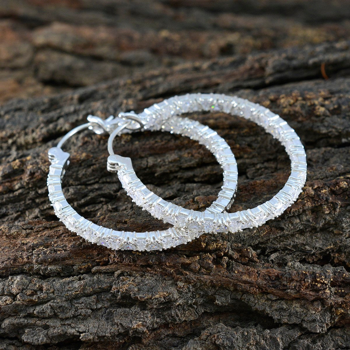 Cubic-Zirconia-Indian-Ayesha-multiple-Dangle-White-Silver-Earring