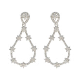Cubic-Zirconia-Japanese-Andrea-multiple-Stud-White-925-Silver-Earring