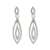 Cubic-Zirconia-Mexican-Bruna-multiple-Stud-White-Sterling-Silver-Earring