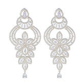 Cubic-Zirconia-Indian-Kristine-multiple-Stud-White-92.5-Silver-Earring