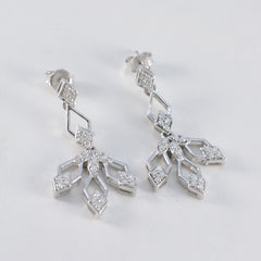 Cubic-Zirconia-Indian-Kristine-multiple-Stud-White-Silver-Earring