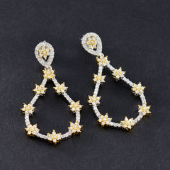 Cubic-Zirconia-Turkish-Ángeles-multiple-Stud-White-92.5-Silver-Earring