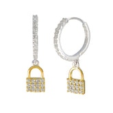 Cubic-Zirconia-Middle-Eastern-Bianca-multiple-Stud-White-Silver-Earring