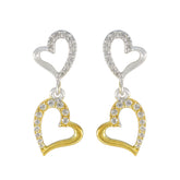 Cubic-Zirconia-French-Cecilia-multiple-Stud-White-Silver-Earring