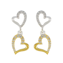 Cubic-Zirconia-French-Cecilia-multiple-Stud-White-Silver-Earring