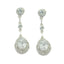 Cubic-Zirconia-Indian-Riya-multiple-Stud-White-925-Silver-Earring