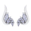 Cubic-Zirconia-Korean-Harper-multiple-Stud-White-925-Sterling-Silver-Earring