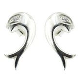 Cubic-Zirconia-Middle-Eastern-Inès-Solitaire-Stud-White-Silver-Earring