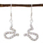 Cubic-Zirconia-Spanish-Isabelle-multiple-Dangle-White-925-Sterling-Silver-Earring