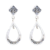 Cubic-Zirconia-Latin-American-Isla-multiple-Stud-White-Silver-Earring