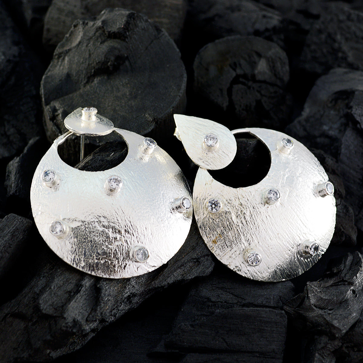 Zirkonia-Josephine-Mehrfach-Ohrstecker-Weiß-925-Silber-Ohrring