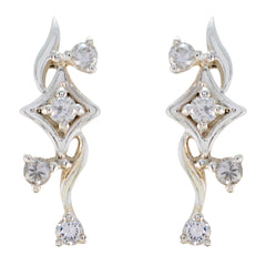 Cubic-Zirconia-African-Julia-Multiple-Ohrstecker-Weiß-925-Silber-Ohrring