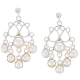 Pearl-Korean-Clara-multiple-Dangle-White-925-Sterling-Silver-Earring