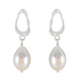 Pearl-Spanish-Greta-Solitaire-Dangle-White-92.5-Silver-Earring