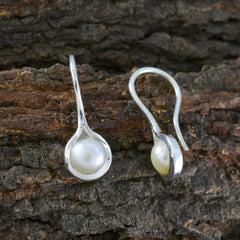 Pearl-French-Laura-Solitaire-Dangle-White-Sterling-Silver-Earring