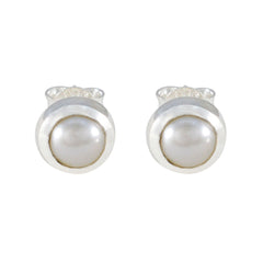 Pearl-Russian-Eva-Solitaire-Stud-White-925-Sterling-Silver-Earring
