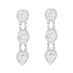 Pearl-Spanish-Isabella-Trilogy-Stud-White-925-Silver-Earring