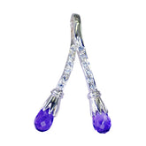 Amethyst Featherlight Australian 925 Silver multiple Purple Pendant