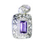 Amethyst Statement Mexican 92.5 Silver Solitaire Purple Pendant