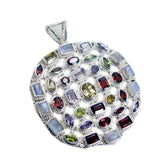 Amethist Chunky Egyptisch Zilver meervoudige Zoey Artisan Paarse Hanger Sieraden