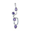 Amethyst Essential Egyptian 92.5 Silver quarter Purple Pendant
