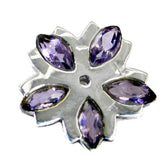 Amethyst Edgy Latin American 925 Silver multiple Purple Pendant