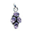 Amethyst Featherlight Russian Silver quarter Purple Pendant