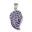 Amethyst Classic Middle Eastern Sterling Silver multiple Purple Pendant