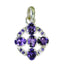 Amethyst Featherlight Indian 92.5 Silver multiple Purple Pendant