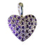 Amethyst Delicate Indian Silver multiple Purple Pendant