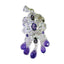 Amethyst Statement Middle Eastern 925 Silver multiple Purple Pendant