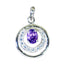 Amethyst Tiny Indian Silver multiple Purple Pendant