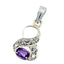 Amethyst Whisper-thin African 925 Silver multiple Purple Pendant