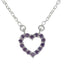 Amethyst Dainty Australian 92.5 Silver multiple Purple Pendant