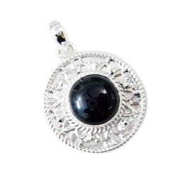 Pendentif Zoey Love en argent 92,5 et onyx noir marocain
