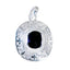 Black Onyx Eye-catching Italian 925 Silver Solitaire Black Pendant