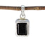 Black Onyx Dainty Spanish 92.5 Silver Solitaire Black Pendant