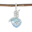 Blue Topaz Dainty Australian 925 Silver multiple Blue Pendant