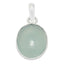 Aqua Chalcedony Dainty Egyptian 92.5 Silver Solitaire Aqua Pendant