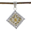 Citrine Statement American 92.5 Silver multiple Yellow Pendant