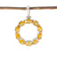 Citrine Eye-catching Turkish 92.5 Silver deka Yellow Pendant