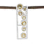 Citrine Featherlight Mexican 925 Silver Hepta Yellow Pendant