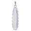 Crystal Quartz Statement Turkish Sterling Silver Solitaire White Pendant