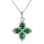 Emerald CZ Classic African 925 Silver multiple Green Pendant