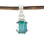 Emerald Delicate Moroccan 925 Silver Solitaire Green Pendant