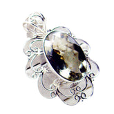 Green Amethyst Chunky Egyptian 925 Silver Solitaire Victoria Rope-Wire Green Pendant Jewelry