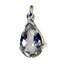 Green Amethyst Eye-catching French 92.5 Silver Solitaire Light Green Pendant