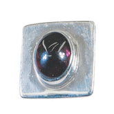 Garnet Featherlight Mexican 92.5 Silver Solitaire Red Pendant